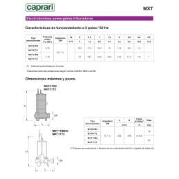 Bomba sumergible trituradora para aguas sucias Caprari MXT11T2